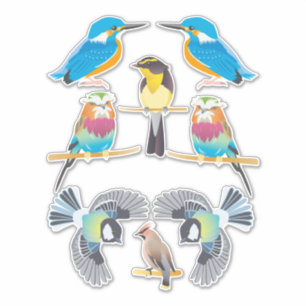 Cartoon Vogels Clip art dierlijke natuur Sticker