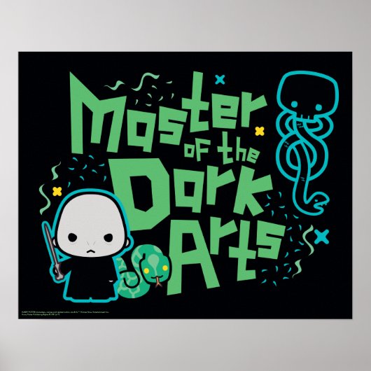 Cartoon Voldemort - Master of the Dark Arts Poster (Voorkant)
