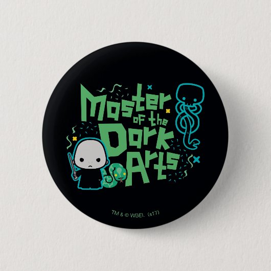 Cartoon Voldemort - Master of the Dark Arts Ronde Button 5,7 Cm (Voorkant)