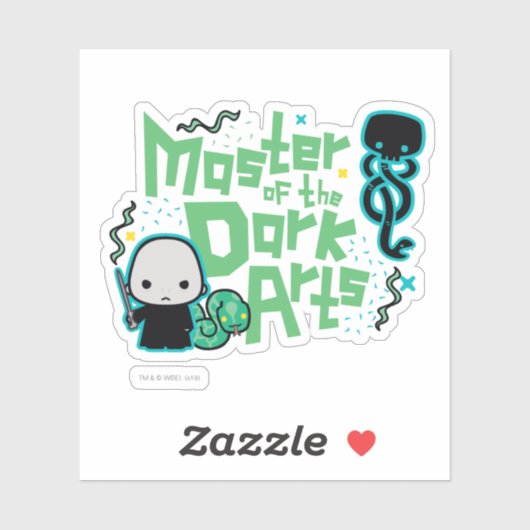 Cartoon Voldemort - Master of the Dark Arts Sticker (Vel)