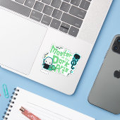 Cartoon Voldemort - Master of the Dark Arts Sticker (Laptop met iPhone)