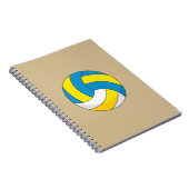 Cartoon Volleybal Notitieboek (Rechterzijde)