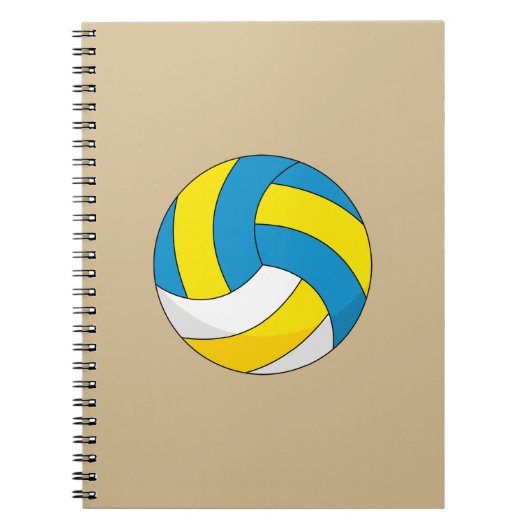 Cartoon Volleybal Notitieboek (Voorkant)