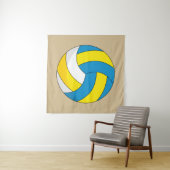 Cartoon Volleybal Wandkleed (In Situ (horizontaal))