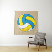 Cartoon Volleybal Wandkleed (In situ)