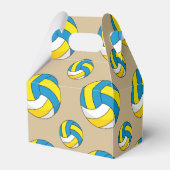 Cartoon Volleyball Ball Bedankdoosjes (Achterkant)