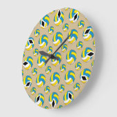 Cartoon Volleyball Ball Grote Klok (Hoek)