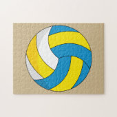Cartoon Volleyball Ball Legpuzzel (Horizontaal)