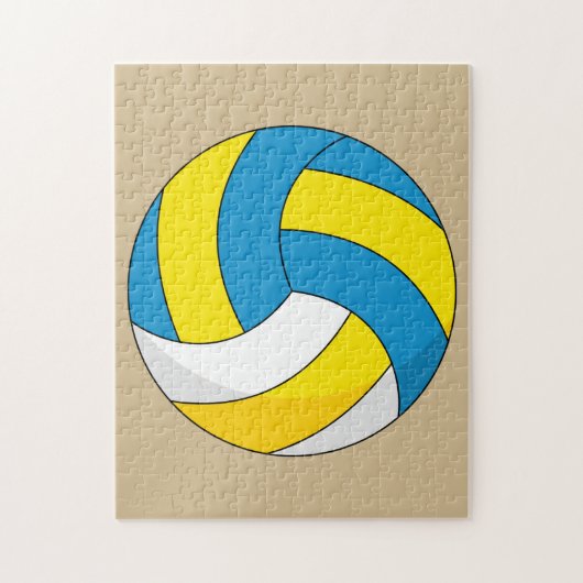 Cartoon Volleyball Ball Legpuzzel (Verticaal)