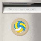 Cartoon Volleyball Ball Magneet (Insitu (Vaatwasser))