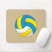 Cartoon Volleyball Ball Muismat (Met muis)