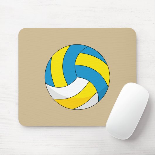 Cartoon Volleyball Ball Muismat (Met muis)