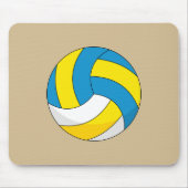Cartoon Volleyball Ball Muismat (Voorkant)