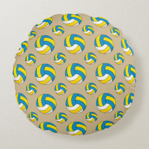 Cartoon Volleyball Ball Rond Kussen