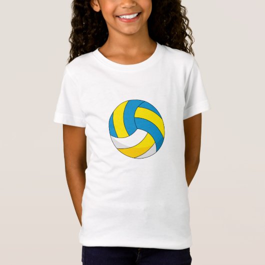 Cartoon Volleyball Ball T-shirt (Voorkant)