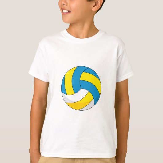 Cartoon Volleyball Ball T-shirt (Voorkant)