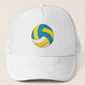 Cartoon Volleyball Ball Trucker Pet (Voorkant)