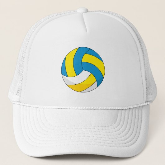 Cartoon Volleyball Ball Trucker Pet (Voorkant)