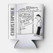 Cartoon voor autowrakken blikjeskoeler (Voorkant)