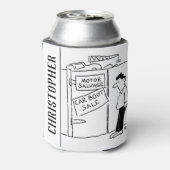 Cartoon voor autowrakken blikjeskoeler (Blikje Achterkant)