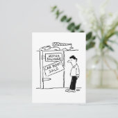 Cartoon voor autowrakken briefkaart (Staand voorkant)