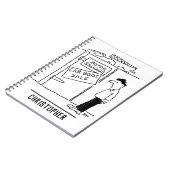 Cartoon voor autowrakken notitieboek (Linkerzijde)