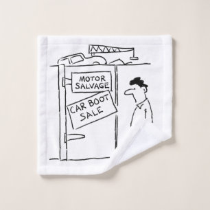 Cartoon voor autowrakken washandje