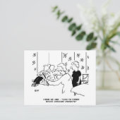 Cartoon voor behangselarij en thuisdecortering briefkaart (Staand voorkant)