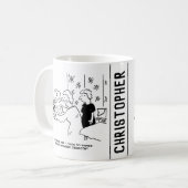 Cartoon voor behangselarij en thuisdecortering koffiemok (Voorkant links)