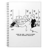 Cartoon voor behangselarij en thuisdecortering notitieboek (Voorkant)