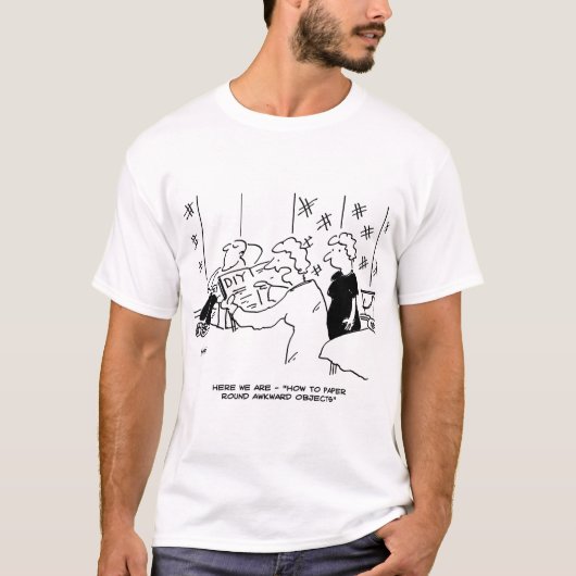 Cartoon voor behangselarij en thuisdecortering t-shirt (Voorkant)