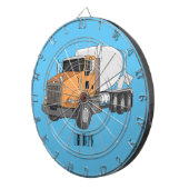 Cartoon voor betoncementmixing dartbord (Voorkant Rechts)