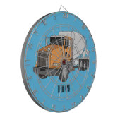 Cartoon voor betoncementmixing dartbord (Voorkant Links)