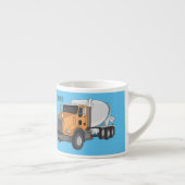 Cartoon voor betoncementmixing espresso kop (Rechts)