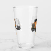 Cartoon voor betoncementmixing glas (Links)