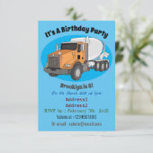 Cartoon voor betoncementmixing kaart (Staand voorkant)