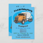 Cartoon voor betoncementmixing kaart (Voorkant / Achterkant)