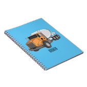 Cartoon voor betoncementmixing notitieboek (Rechterzijde)