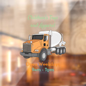 Cartoon voor betoncementmixing raamsticker (Vel 2)