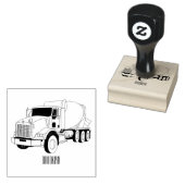 Cartoon voor betoncementmixing rubberstempel (Gestempeld)