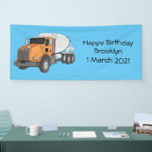 Cartoon voor betoncementmixing spandoek (Beurs)