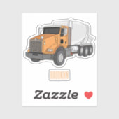 Cartoon voor betoncementmixing sticker (Vel)