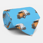 Cartoon voor betoncementmixing stropdas (Opgerold)