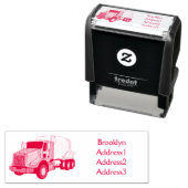 Cartoon voor betoncementmixing  zelfinktende stempel (In situ)