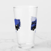 Cartoon voor betonmixen van vrachtwagens glas (Links)