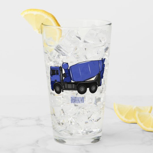 Cartoon voor betonmixen van vrachtwagens glas (Voorkant ijs)