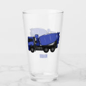 Cartoon voor betonmixen van vrachtwagens glas (Voorkant)