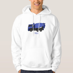 Cartoon voor betonmixen van vrachtwagens hoodie