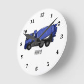 Cartoon voor betonmixen van vrachtwagens ronde klok (Hoek)