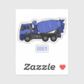 Cartoon voor betonmixen van vrachtwagens sticker (Vel)